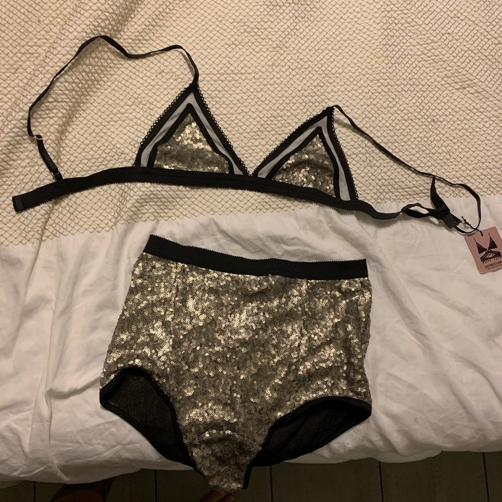 silver sequin rave outfit